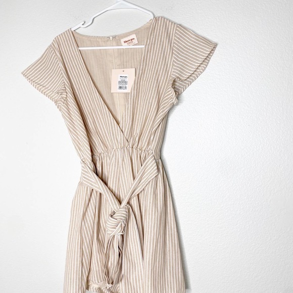 Show po. Tie it all up playsuit striped romper 4 NEW - Picture 6 of 9
